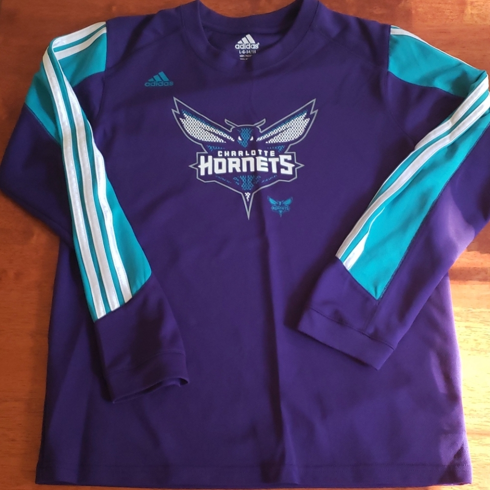 Adidas youth L Charlotte Hornets shirt